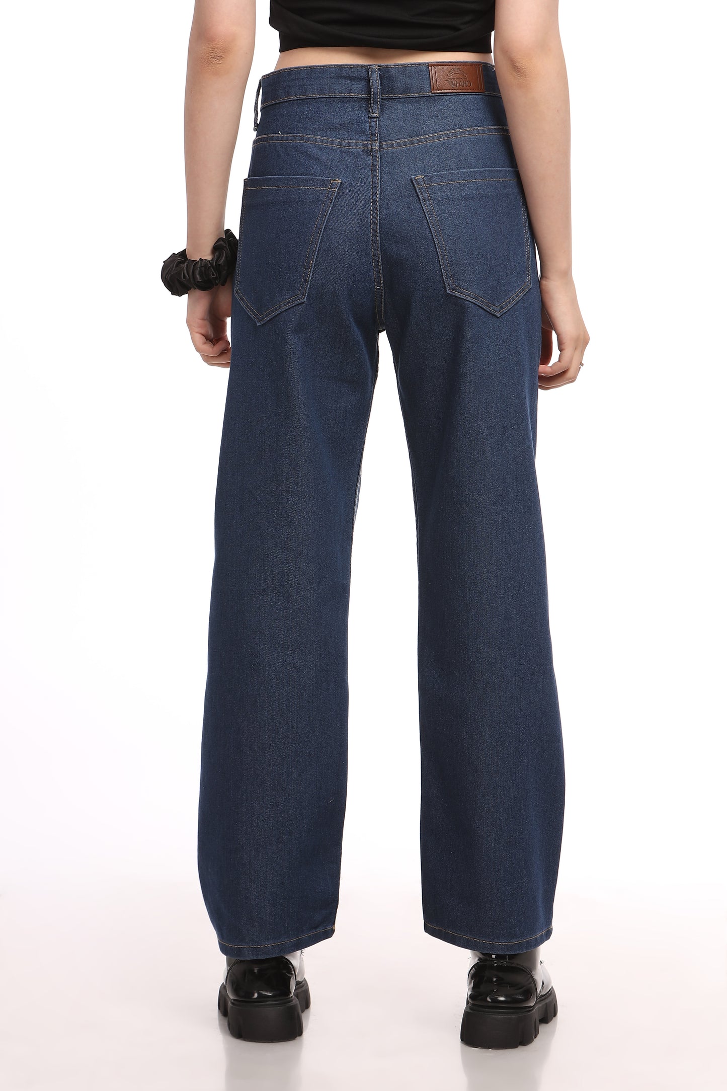 Blue Rugged Relaxed Fit Jeans