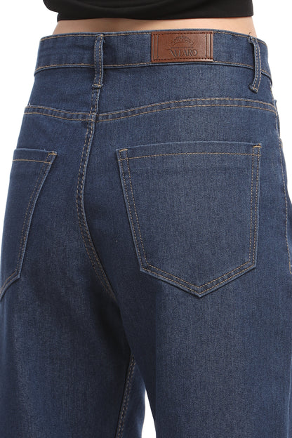 Blue Rugged Relaxed Fit Jeans