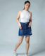 Dark Blue Ripped Denim Skirt – Edgy Effortless & Unapologetically Sexy