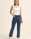 Sexy Blue Stretch Relaxed Fit Jeans for Women