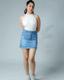Light Blue Ripped Denim Skirt – Flirty Fierce & Unapologetic! 💙