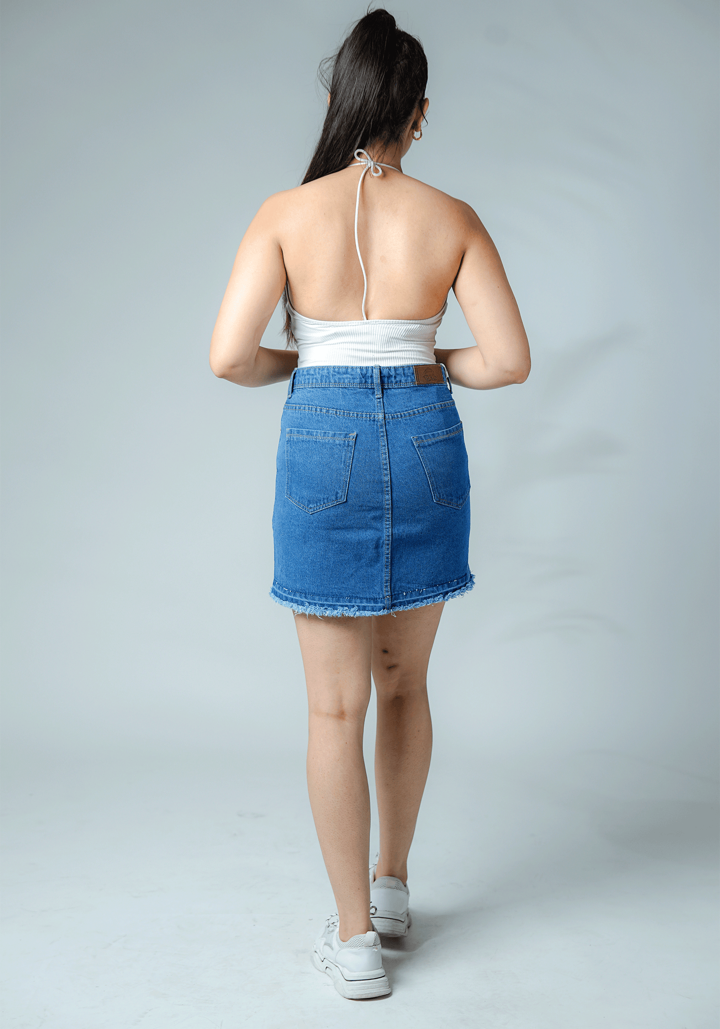 Sexy Blue Ripped Denim Skirt – Bold, Flirty & Unapologetically You