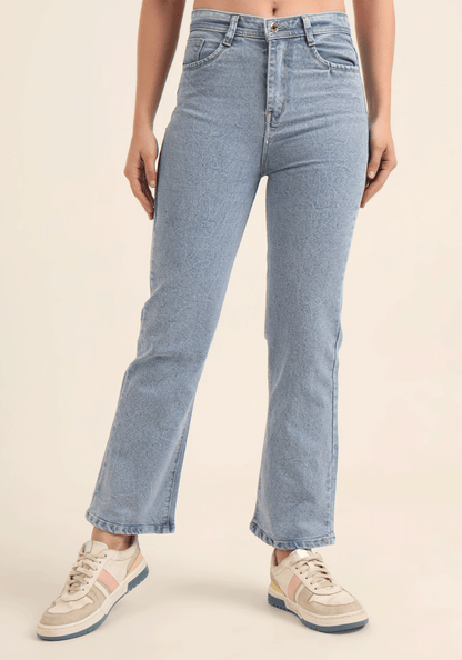 Light Blue Women's Stretch Relaxed Fit Jeans