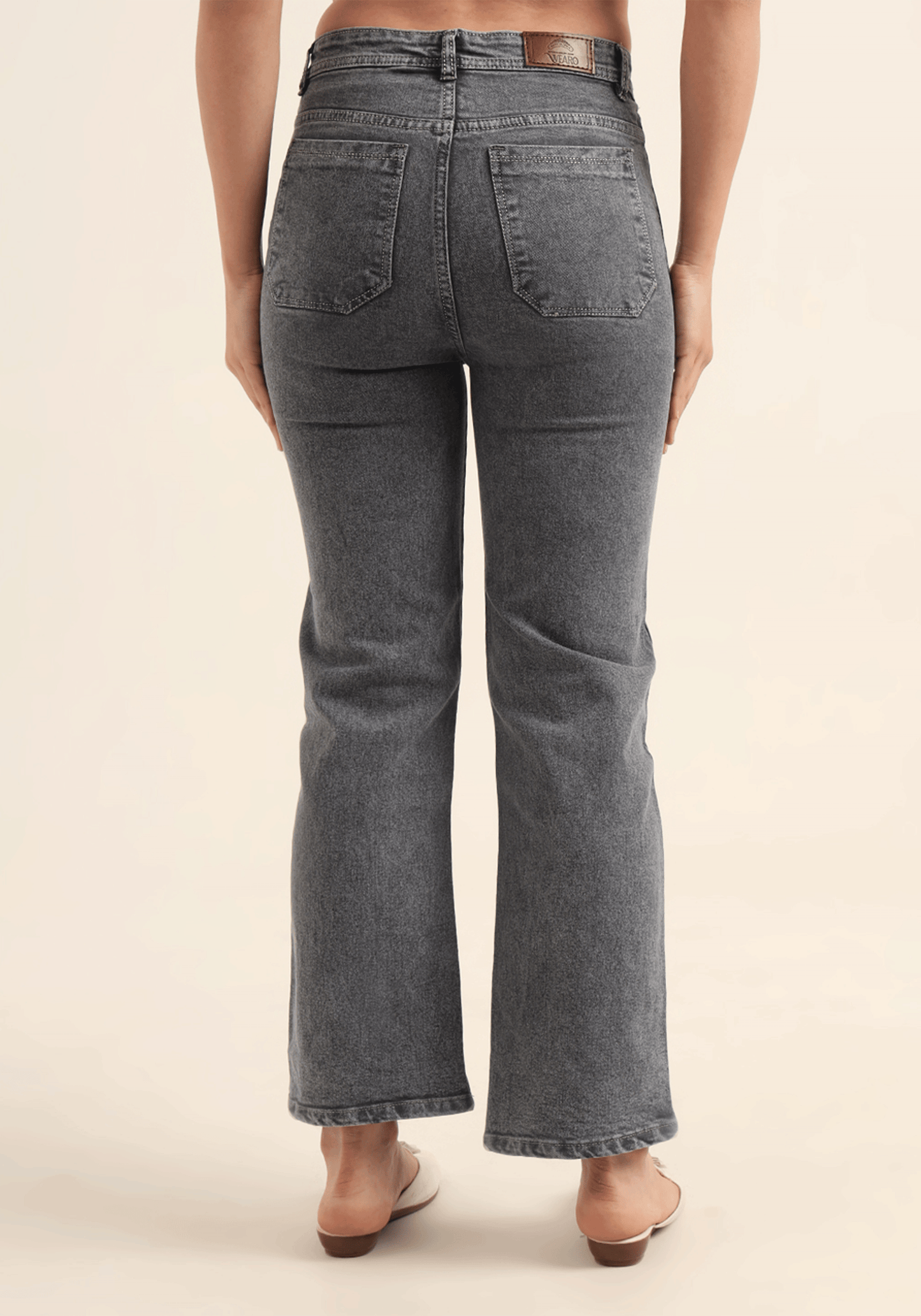 Grey Stretch Relaxed Fit Women's Jeans