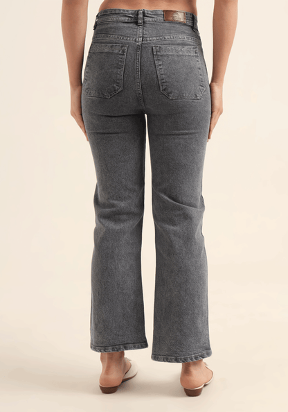 Grey Stretch Relaxed Fit Women's Jeans