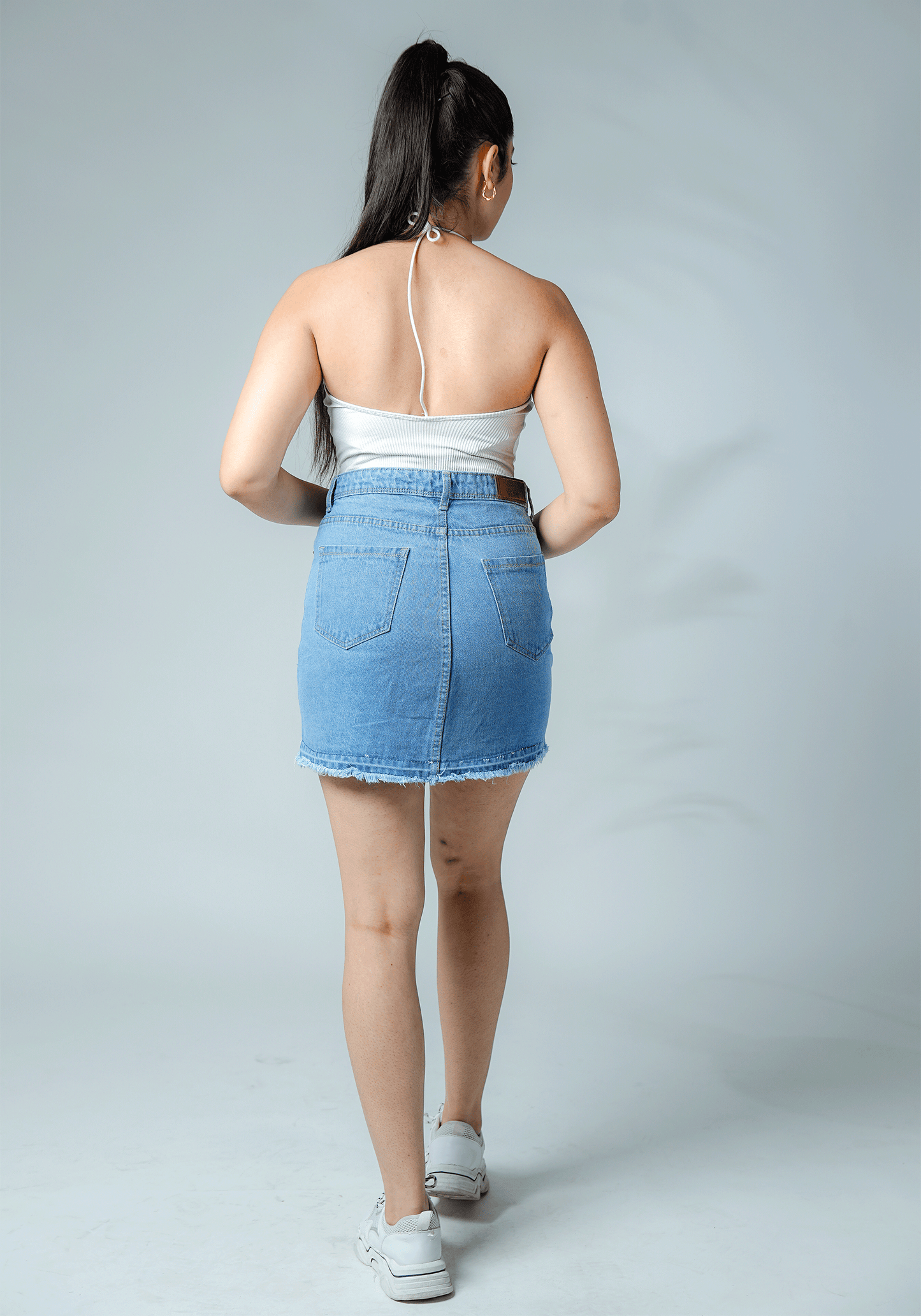 Light Blue Ripped Denim Skirt – Flirty, Fierce & Unapologetic! 💙