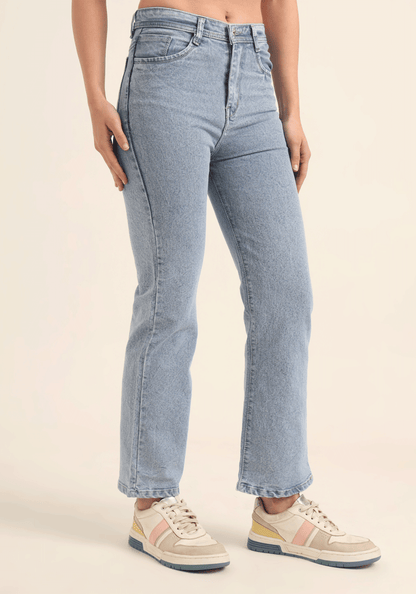 Light Blue Women's Stretch Relaxed Fit Jeans