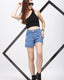 Rugged Light Blue Hot Shorts