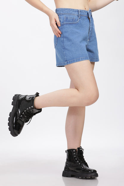 Light Blue Hot Shorts