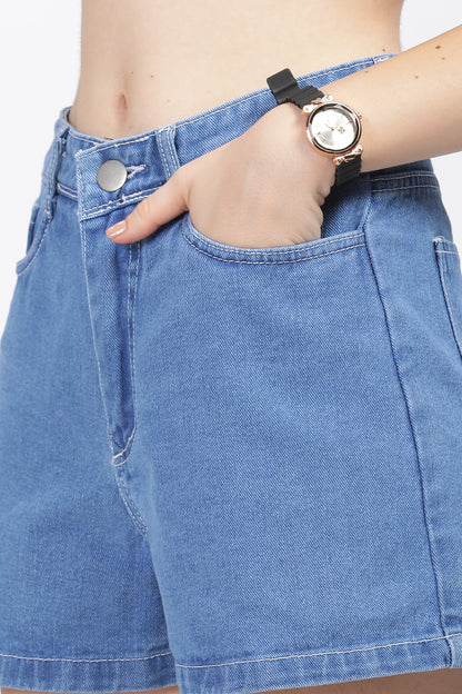 Light Blue Hot Shorts