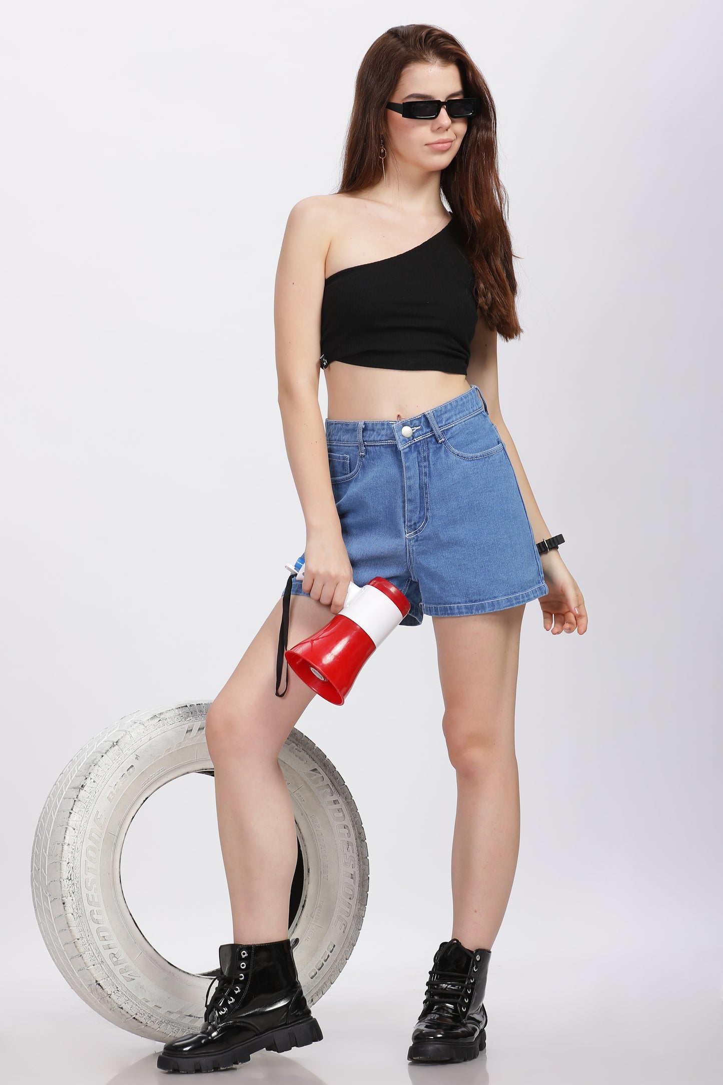 Light Blue Hot Shorts