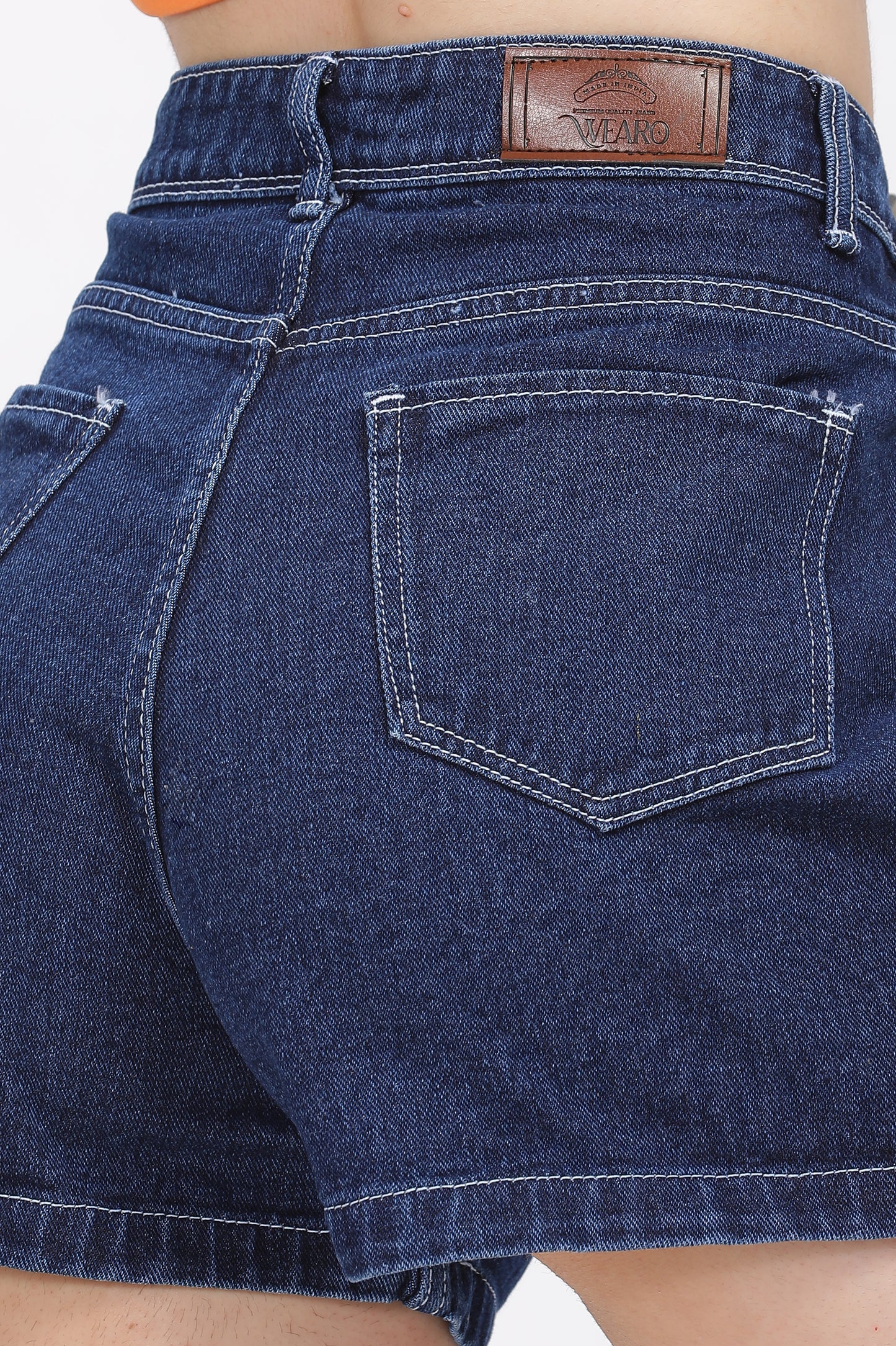 Rugged Dark Blue Hot Shorts