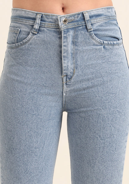 Light Blue Women's Stretch Relaxed Fit Jeans