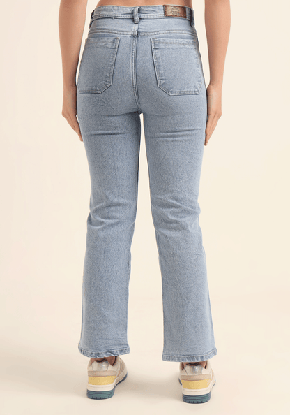 Light Blue Women's Stretch Relaxed Fit Jeans