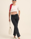 Charcoal Black Stretch Relaxed Fit Jeans for Women